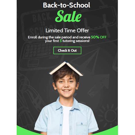 Back to School Tutoring Sale